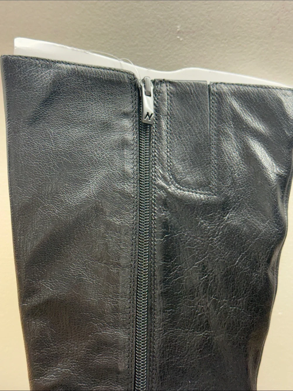 Naturalizer RENA 2 Black Leather Knee-High Buckle Riding Boots Women Sise 7.5W